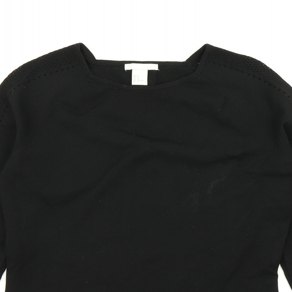 H&M Womens Black   Basic T-Shirt Size M