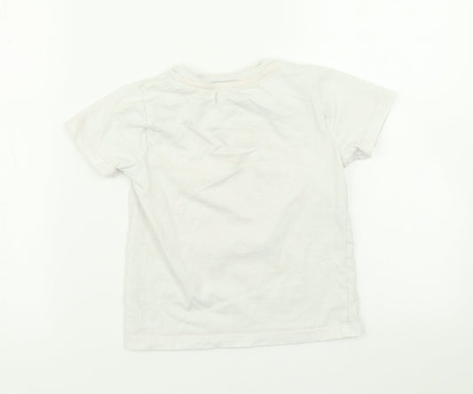 F&F Boys White   Basic T-Shirt Size 4-5 Years