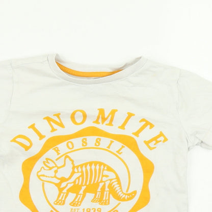 F&F Boys White   Basic T-Shirt Size 4-5 Years