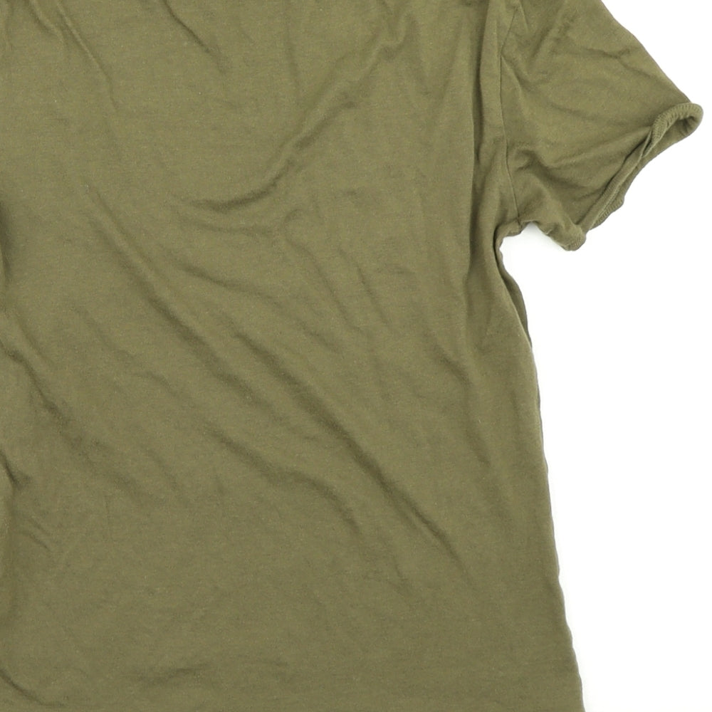 Womens UK Size 6 Jack Wills Green Basic T-Shirt