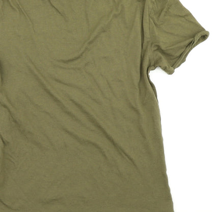 Womens UK Size 6 Jack Wills Green Basic T-Shirt
