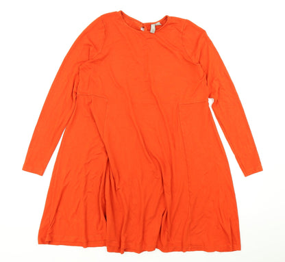 ASOS Womens Orange   Fit & Flare  Size 12