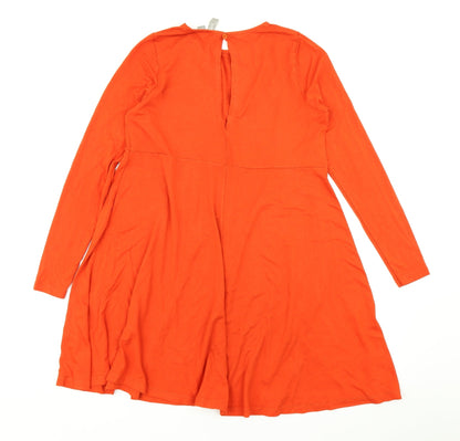 ASOS Womens Orange   Fit & Flare  Size 12