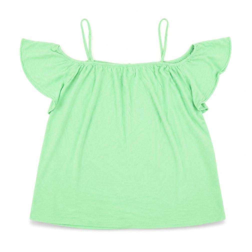 Womens UK Size M VERO MODA Green Basic Blouse