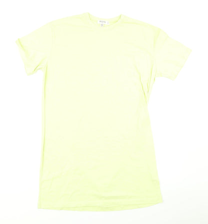Missguided Womens Yellow   T-Shirt Dress  Size 12