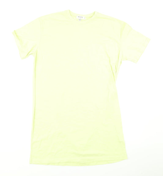 Missguided Womens Yellow   T-Shirt Dress  Size 12