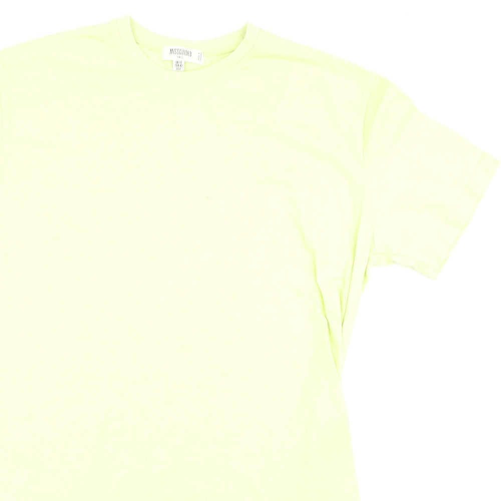 Missguided Womens Yellow   T-Shirt Dress  Size 12