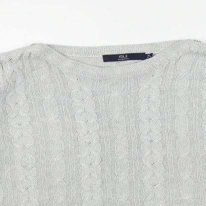 Womens UK Size 14 Isle Grey Pullover Jumper