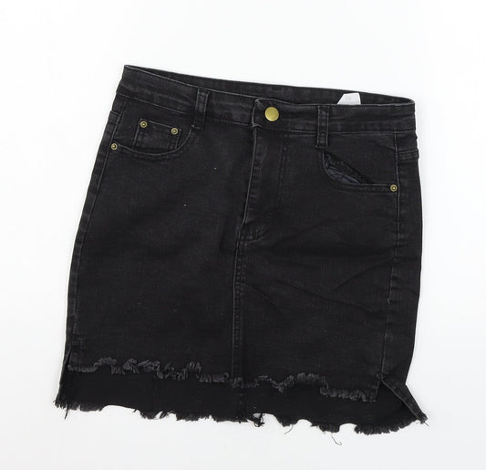 Womens UK Size M Preworn Mini Denim Skirt