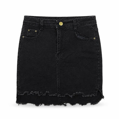 Womens UK Size M Preworn Mini Denim Skirt