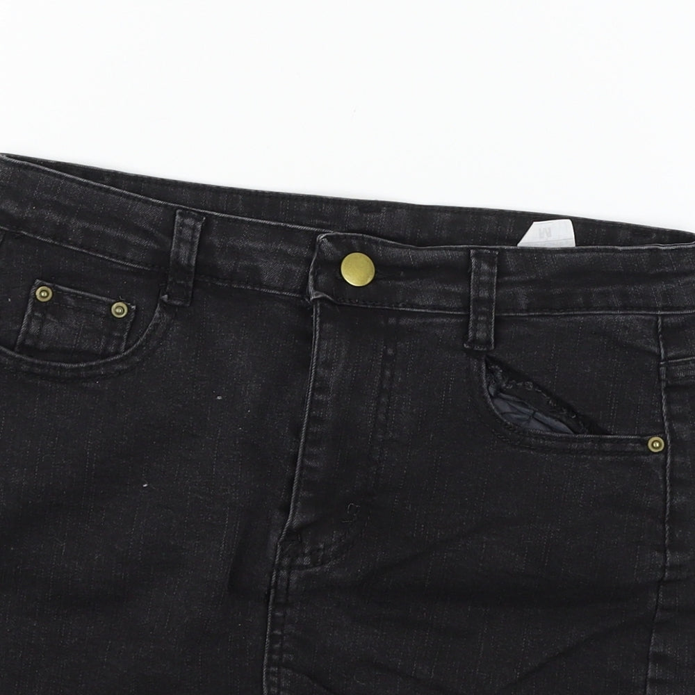 Womens UK Size M Preworn Mini Denim Skirt