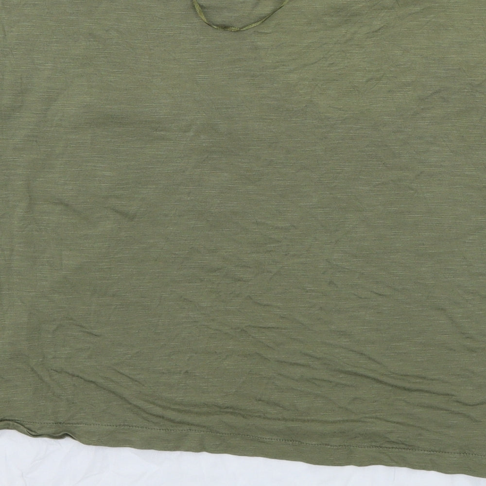 Womens UK Size 12 Atmosphere Green Basic T-Shirt