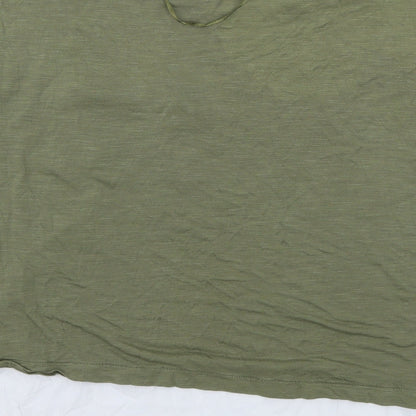 Womens UK Size 12 Atmosphere Green Basic T-Shirt