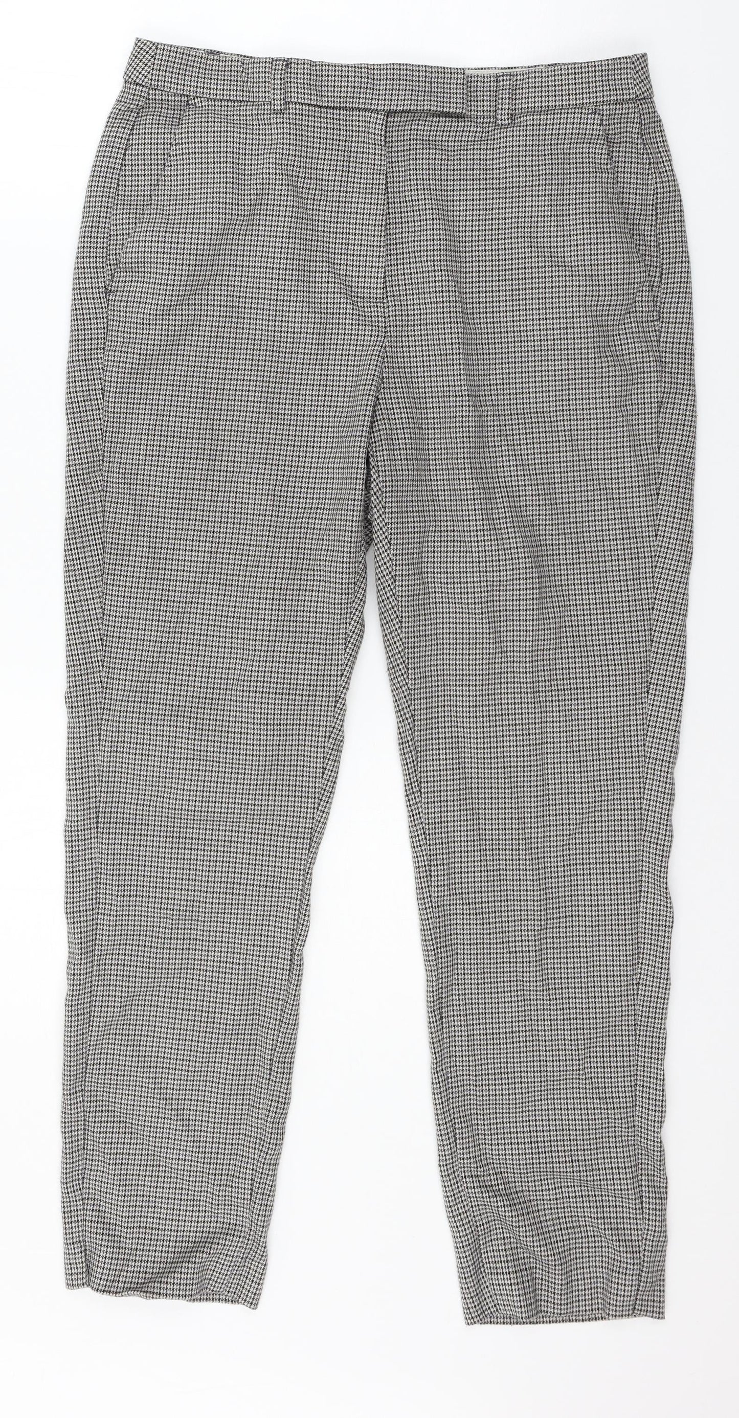Womens UK Size 12 Marks and Spencer Regular Fit  Green Trousers