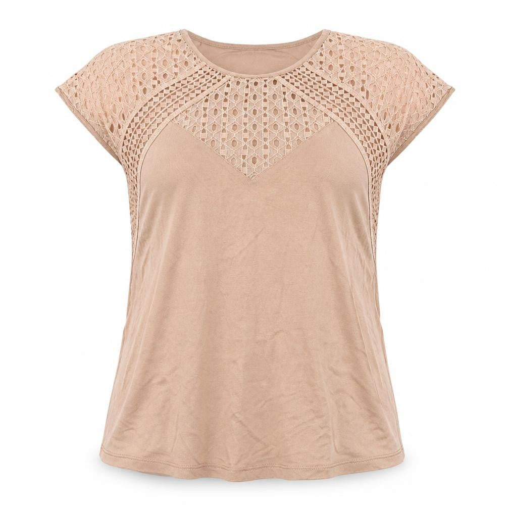 Womens UK Size M H&M Pink Basic T-Shirt