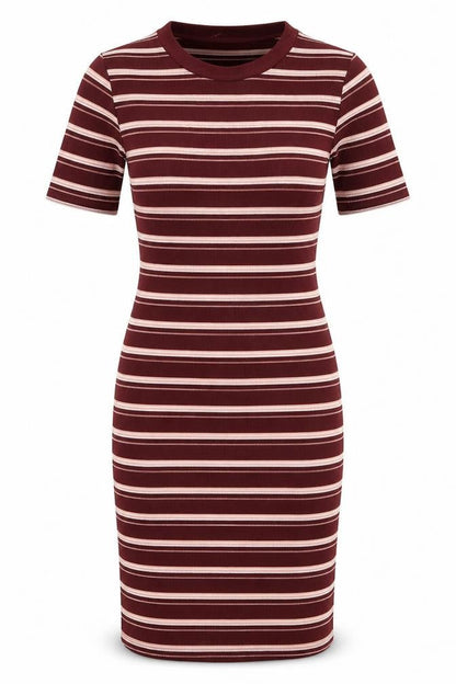H&M Womens Multicoloured Striped  Pencil Dress  Size 4