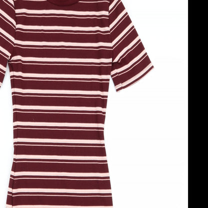 H&M Womens Multicoloured Striped  Pencil Dress  Size 4