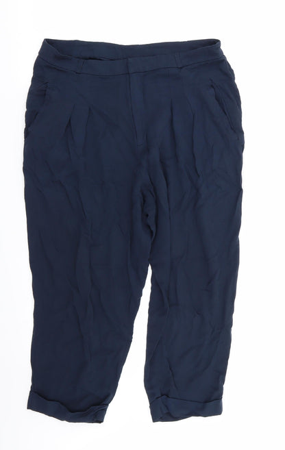 MTWTFSS Weekday Womens Blue   Capri Trousers Size M L22 in