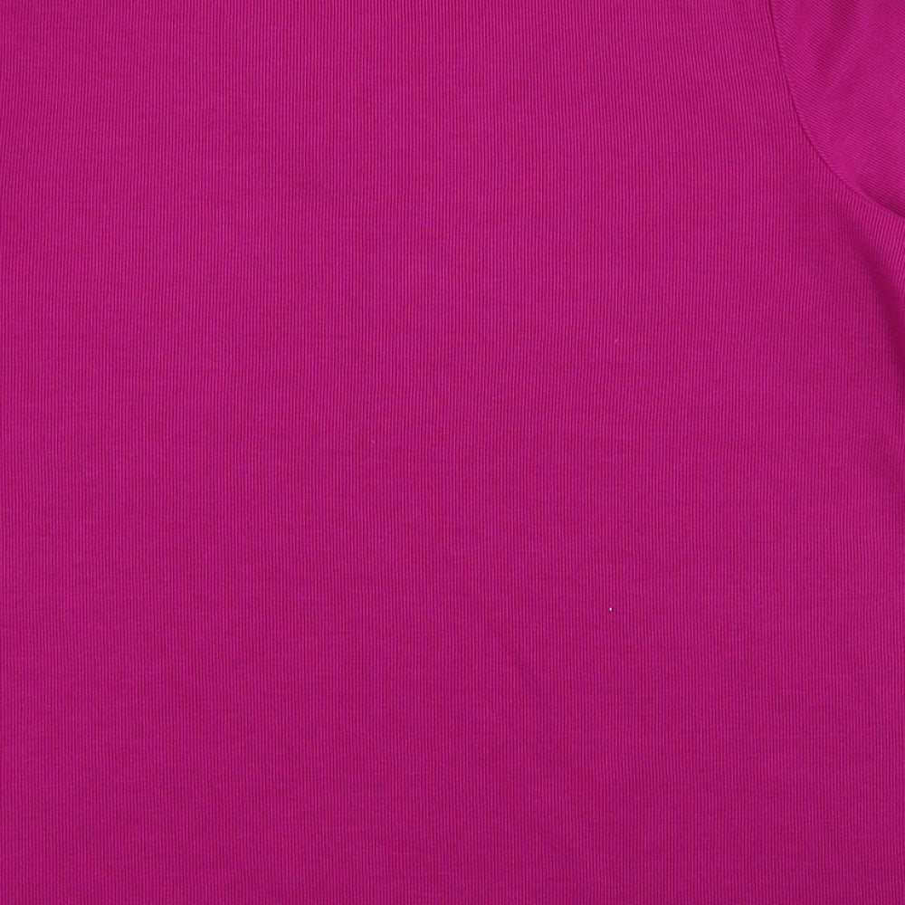 Womens UK Size M Bm collection Purple Basic T-Shirt
