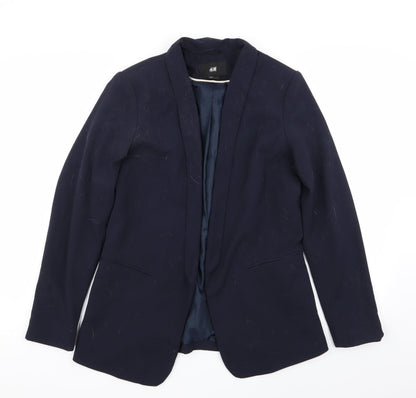 H&M Womens Blue   Jacket Blazer Size 10