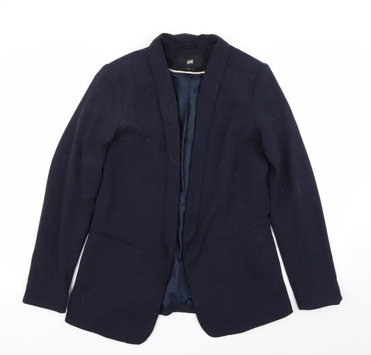 H&M Womens Blue   Jacket Blazer Size 10