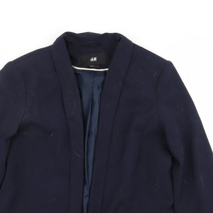H&M Womens Blue   Jacket Blazer Size 10