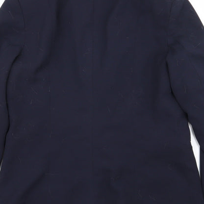 H&M Womens Blue   Jacket Blazer Size 10
