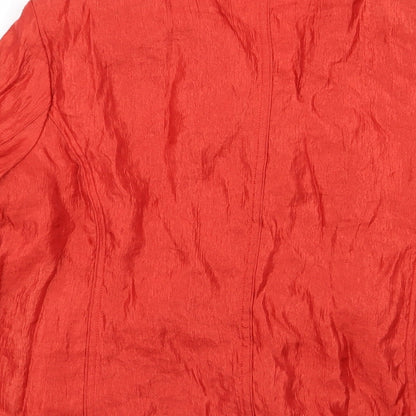 TanJay Womens Orange   Jacket Blazer Size 10