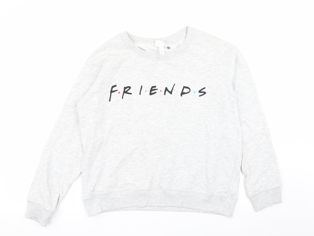 Womens UK Size S H&M Grey Pullover Jumper