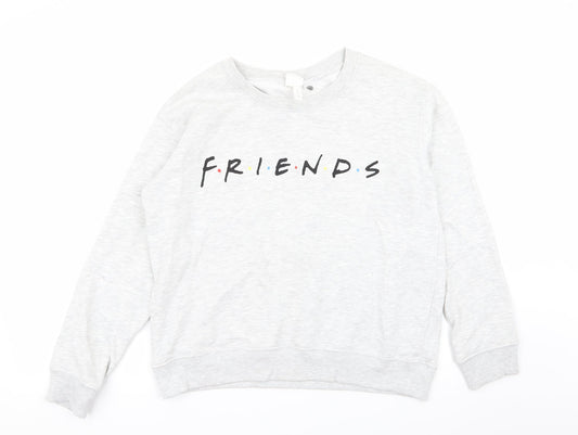 Womens UK Size S H&M Grey Pullover Jumper