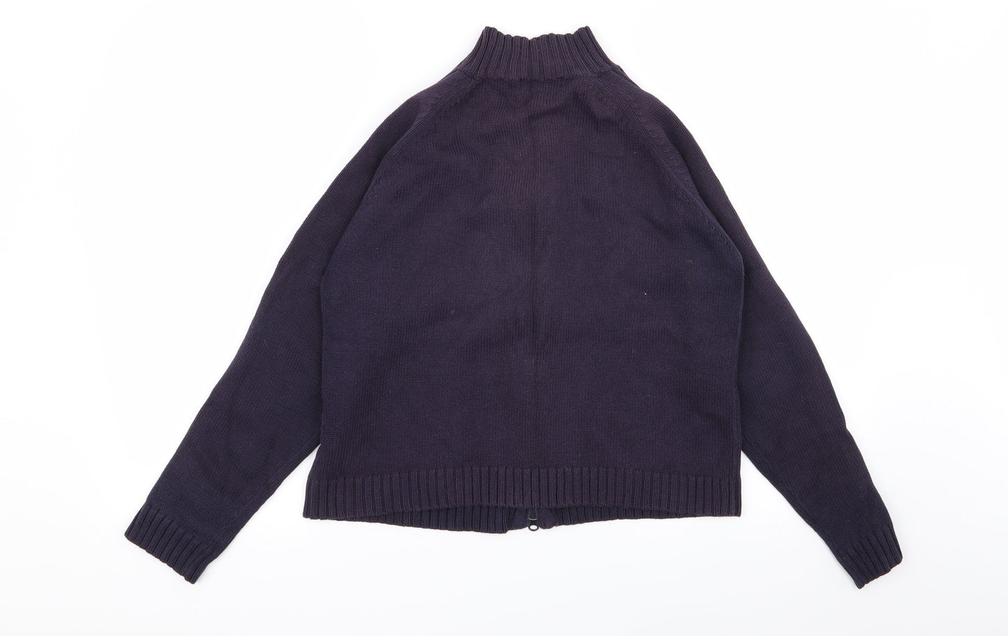 Womens UK Size 16 Essentials Blue Full Zip Jumper