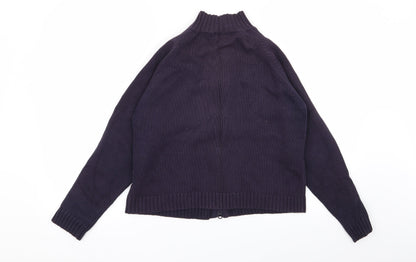 Womens UK Size 16 Essentials Blue Full Zip Jumper