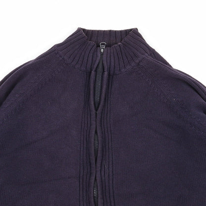 Womens UK Size 16 Essentials Blue Full Zip Jumper