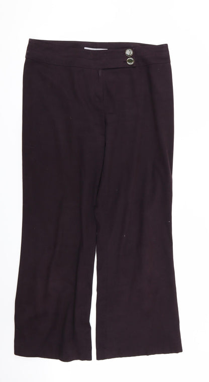 Womens UK Size 14 NEXT Regular Fit  Purple Trousers