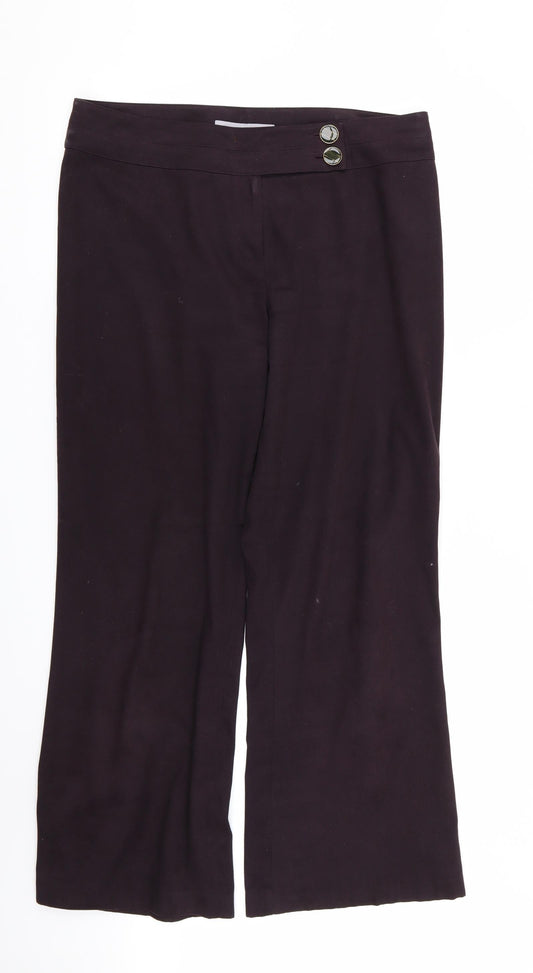 Womens UK Size 14 NEXT Regular Fit  Purple Trousers