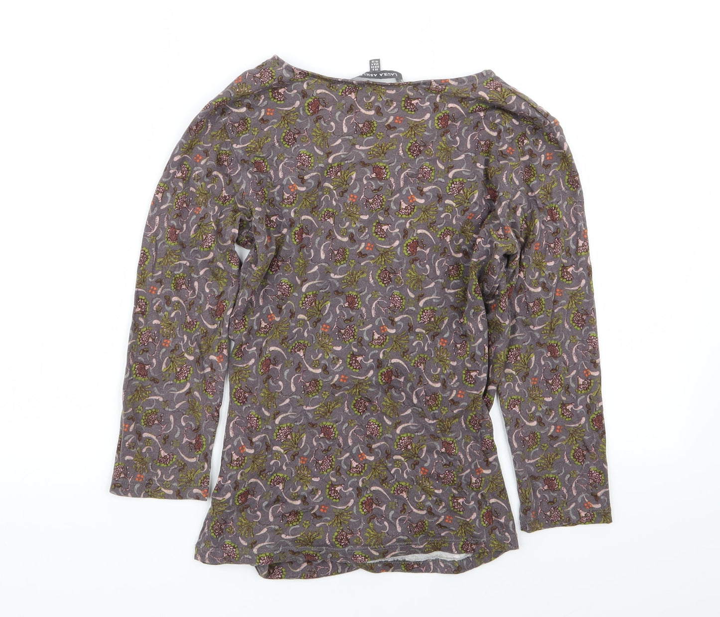 Laura Ashely  Womens Multicoloured Floral  Wrap T-Shirt Size 8