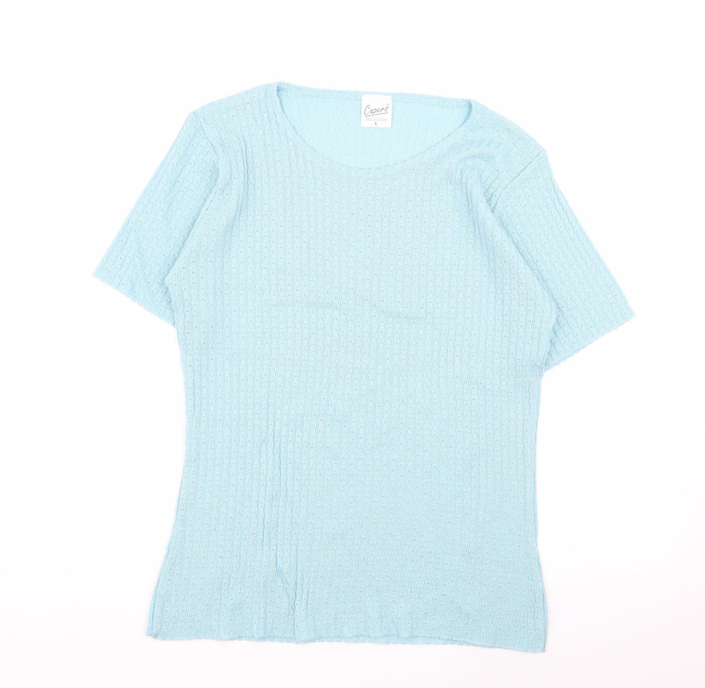 capers collection Womens Blue   Basic T-Shirt Size L