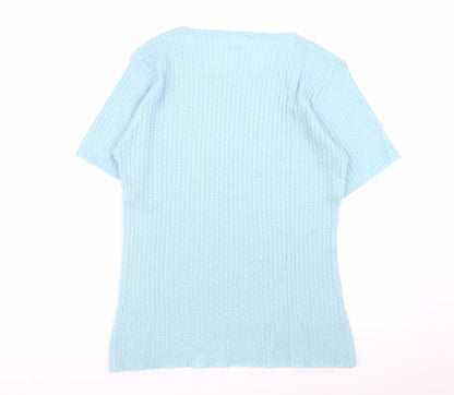capers collection Womens Blue   Basic T-Shirt Size L