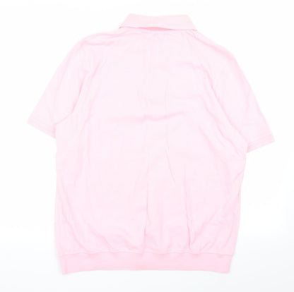 one up golf Mens Pink    Polo Size L
