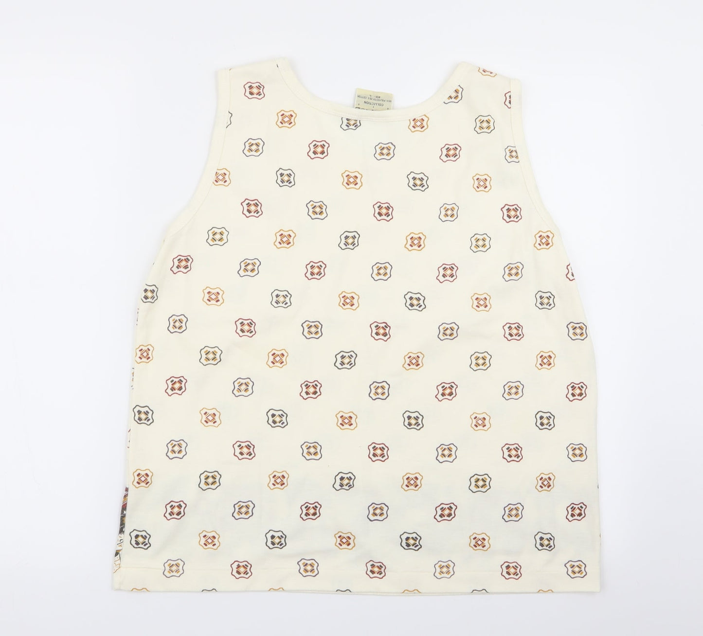 Womens UK Size L janique Beige Basic Tank