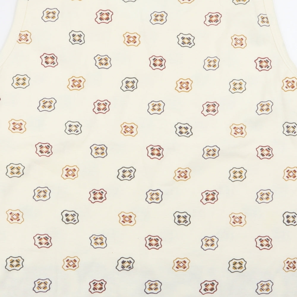 Womens UK Size L janique Beige Basic Tank
