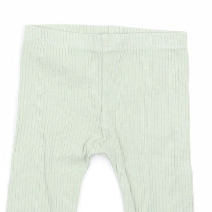TU Girls Green   Jogger Trousers Size 6-9 Months  - leggings