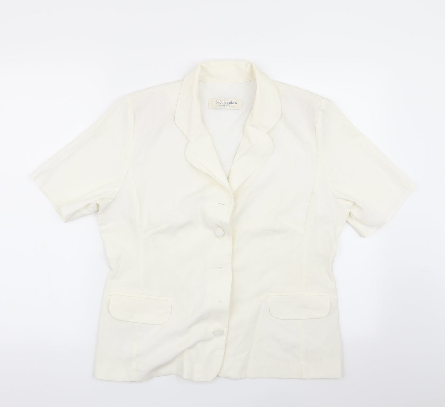 Dorothy Perkins Womens White   Jacket Blazer Size 16