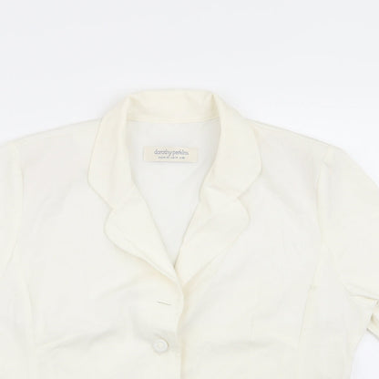 Dorothy Perkins Womens White   Jacket Blazer Size 16