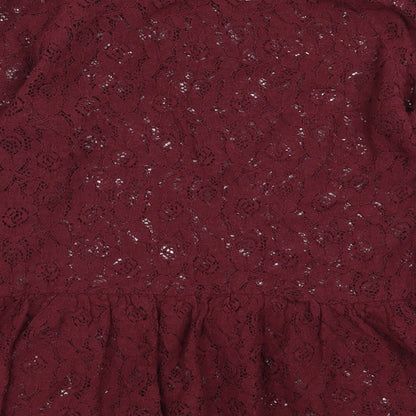 NEXT Womens Pink Floral  Basic Blouse Size 10