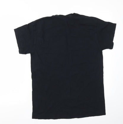 Mens UK Size M Gildan Black  T-Shirt