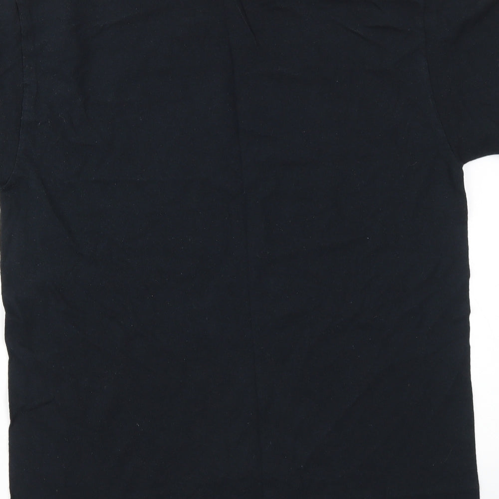 Mens UK Size M Gildan Black  T-Shirt