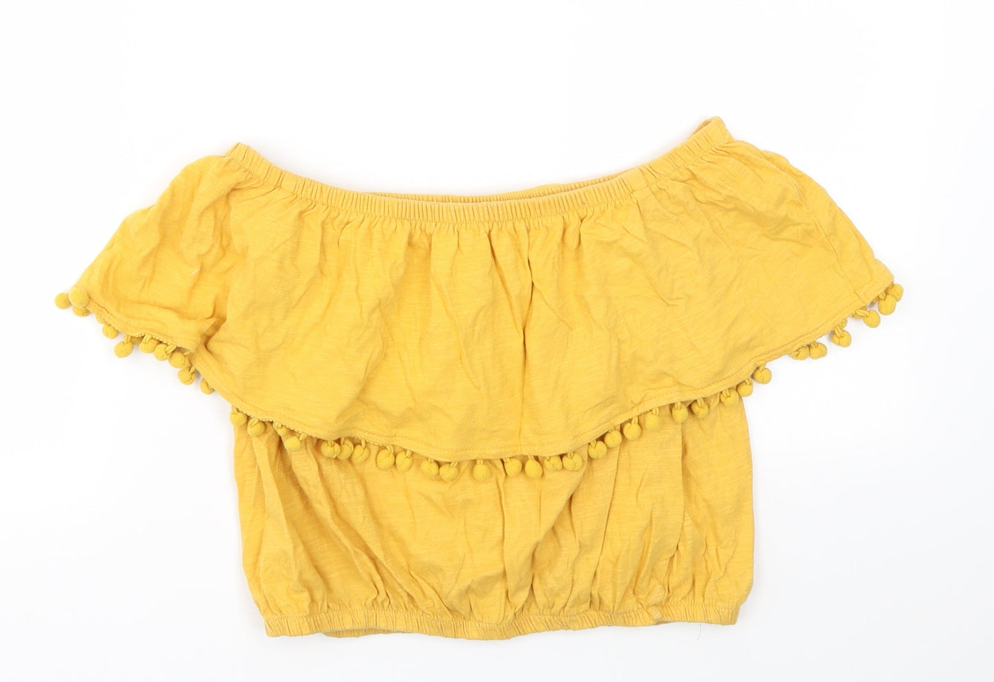 Primark Womens Yellow   Basic T-Shirt Size 10