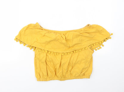 Primark Womens Yellow   Basic T-Shirt Size 10