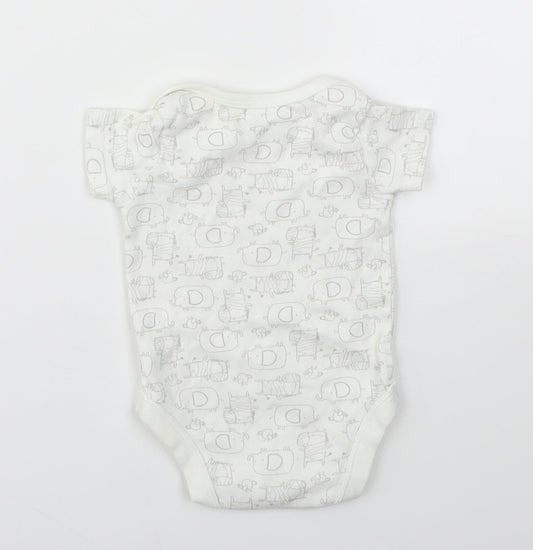 TU Baby Multicoloured Animal Print  Babygrow One-Piece Size 3-6 Months